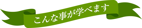 こんなことが学べます